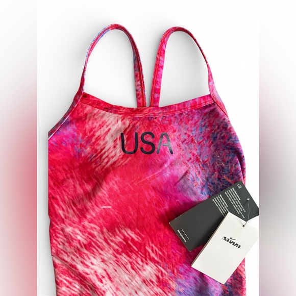 NWT! Nike Swim Women HydraStrong USA Racerback One-Piece Swimsuit Olympic M(30) - Picture 6 of 11